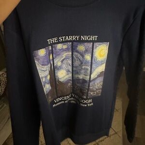 SHEIN Navy Starry Night Sweatshirt